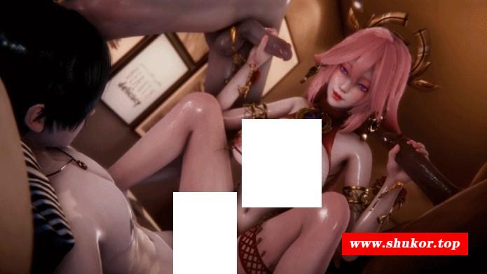 [3D/NTR/CV] Elarbaby：D4-八重神子 性感御姐3P激情爆肏中出 [1.6G/BD][ELARd4]-小树基地