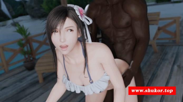 [3D/无修/CV] adobostan 2月新作：穗乃果+蒂法 性感女神黑色巨根后入爆肏 [618M/BD][adobostan 2502]-小树基地