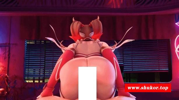 图片[2]-[3D/无修/CV] Horny Herring Studios 2月新作：蒂法 姓感圣诞女郎极品红丝长腿爆肏中chu [1.6G/BD][Horny Herring 2502]