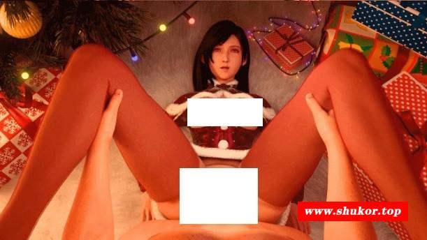 图片[4]-[3D/无修/CV] Horny Herring Studios 2月新作：蒂法 姓感圣诞女郎极品红丝长腿爆肏中chu [1.6G/BD][Horny Herring 2502]