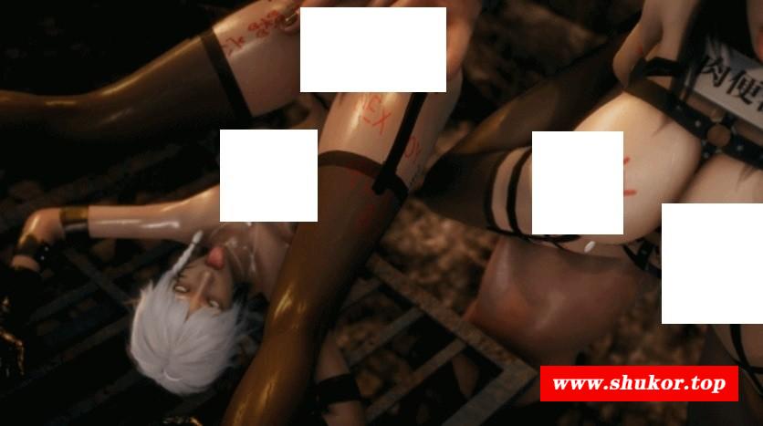 图片[4]-[3D/无修/CV] Elarbaby：D11 姓感姐妹花地牢囚禁调教成为母狗肉便器 [1.3G/BD][ELARd11]